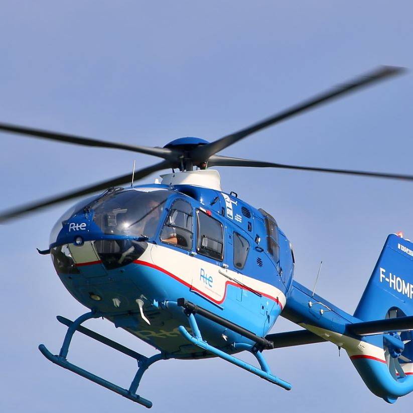 image of a helicopter in flight