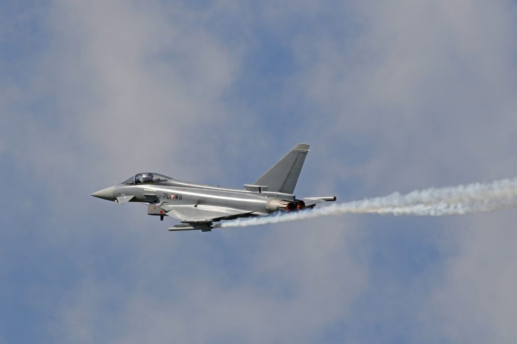 image of a typhoon fighter jet
